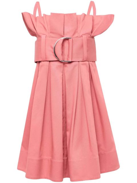 JW Anderson belted pleated mini dress - Pink - zdjęcie produktu nr 1
