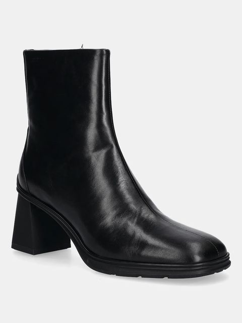 Vagabond Shoemakers botki skórzane JANINE damskie kolor czarny na słupku 6038-001-20 - zdjęcie produktu nr 1