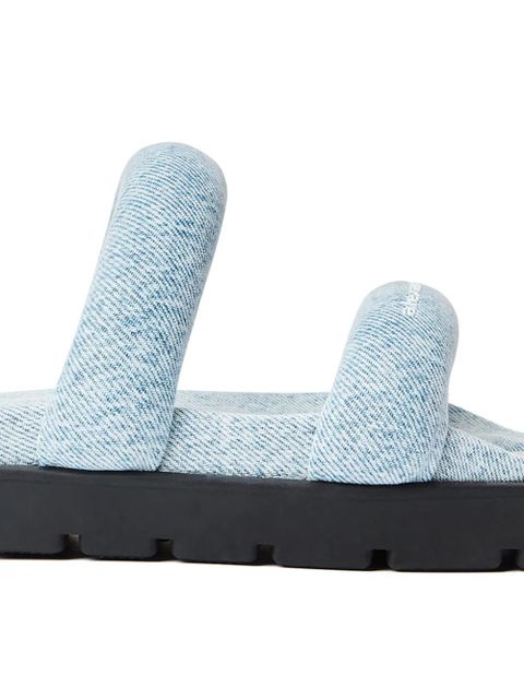 Alexander Wang Jay flatform denim sandals - Blue