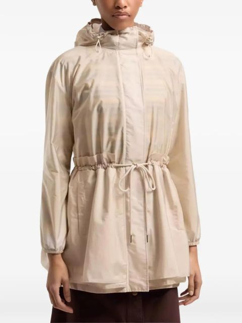Moncler Weteau drawstring-detail hooded coat - Neutrals - zdjęcie produktu nr 2