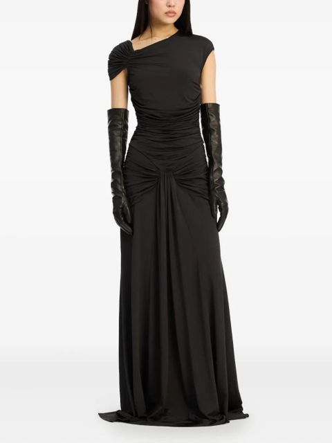 ROTATE BIRGER CHRISTENSEN asymmetric maxi dress - Black