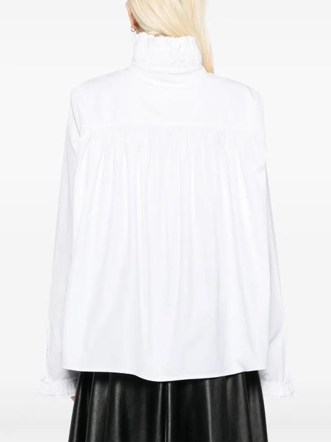 Jil Sander ruffled shirt - White