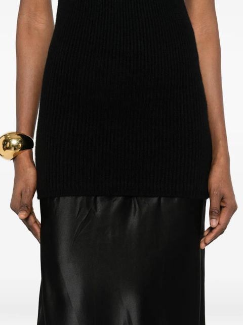 Christopher Esber V-neck sleeveless dress - Black