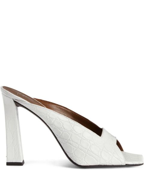 Giuseppe Zanotti 105mm leather sandals - White - zdjęcie produktu nr 1
