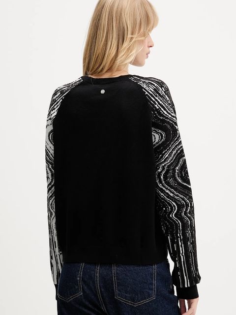 Desigual sweter KODIAK damski kolor czarny lekki 25WWJF28