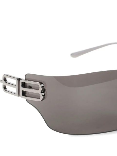 Balenciaga square-frame rimless sunglasses - Grey