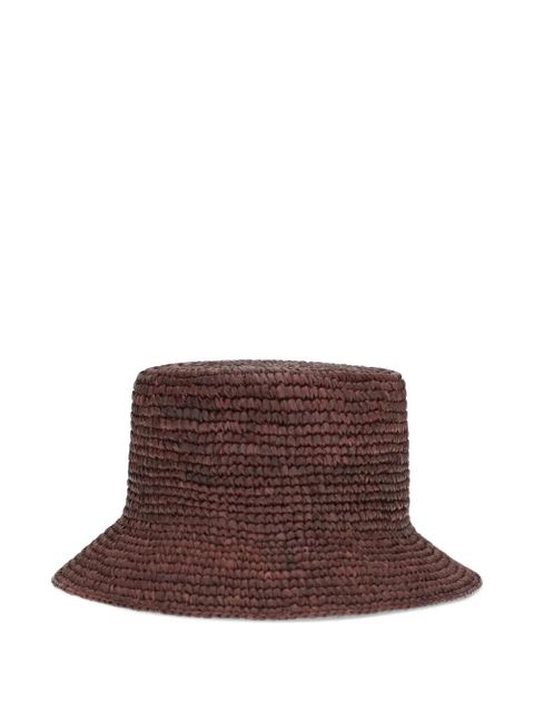 Vivienne Westwood raffia Orb-plaque bucket hat - Brown - zdjęcie produktu nr 2