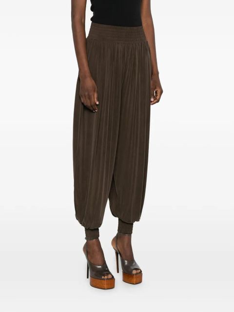 Balmain shirred trousers - Brown
