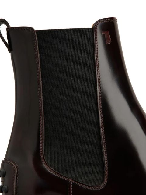 Tod's 60mm leather Chelsea boots - Red