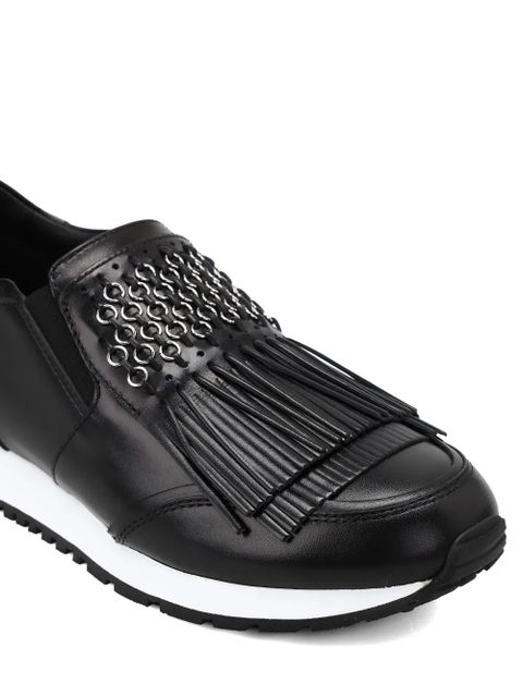 Tod's fringed slip-on sneakers - Black