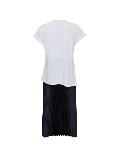 3.1 Phillip Lim short-sleeve pleated T-shirt dress - White - zdjęcie produktu nr 2