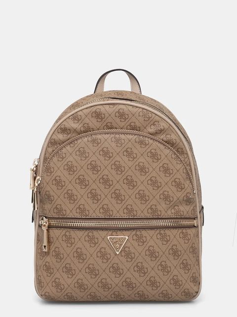 Guess plecak MANHATTAN damski kolor beżowy mały wzorzysty HWSG71 18330 - zdjęcie produktu nr 1