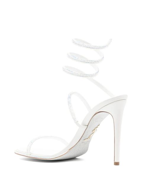 René Caovilla 120mm Cleo sandals - White
