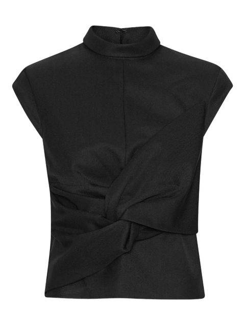 ROTATE BIRGER CHRISTENSEN draped top - Black - zdjęcie produktu nr 1