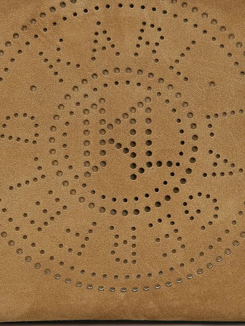 Karl Lagerfeld torebka zamszowa K/CIRCLE kolor brązowy A4W30087 - zdjęcie produktu nr 2