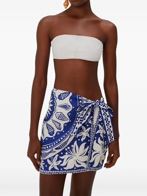 FARM Rio Ocean scarf mini skirt - Blue - zdjęcie produktu nr 2