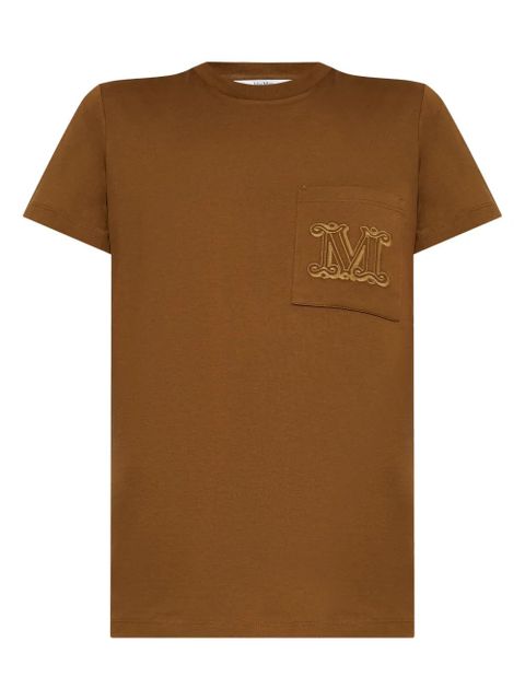 Max Mara logo-print T-Shirt - Brown - zdjęcie produktu nr 1