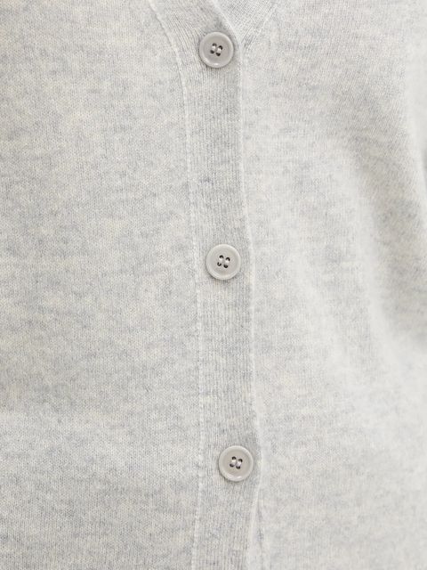 BOSS kardigan kaszmirowy damski kolor szary lekki 50548814