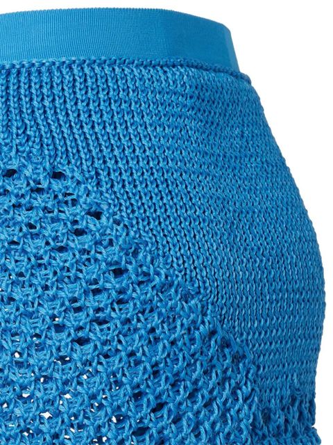 FENDI openwork skirt - Blue