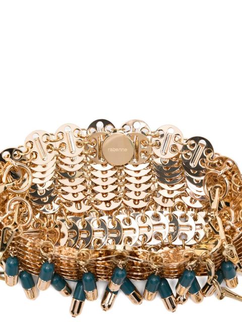 Rabanne pill-charm chain shoulder bag - Gold