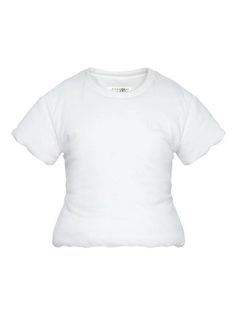 MM6 Maison Margiela padded cotton T-shirt - White - zdjęcie produktu nr 1