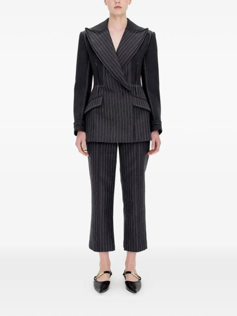 Simkhai Vera pinstripe-pattern trousers - Grey - zdjęcie produktu nr 2