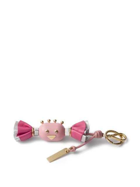 Prada leather candy charm keyring - Pink - zdjęcie produktu nr 1