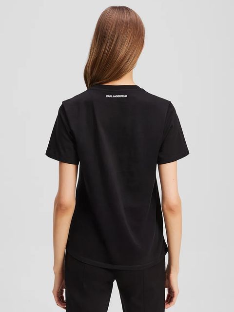 Karl Lagerfeld t-shirt bawełniany - zdjęcie produktu nr 1