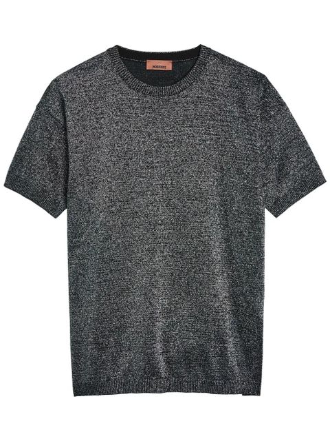 Missoni crew-neck ribbed-knit T-shirt - Grey - zdjęcie produktu nr 2