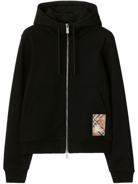 Burberry Check Label hoodie - Black - zdjęcie produktu nr 1