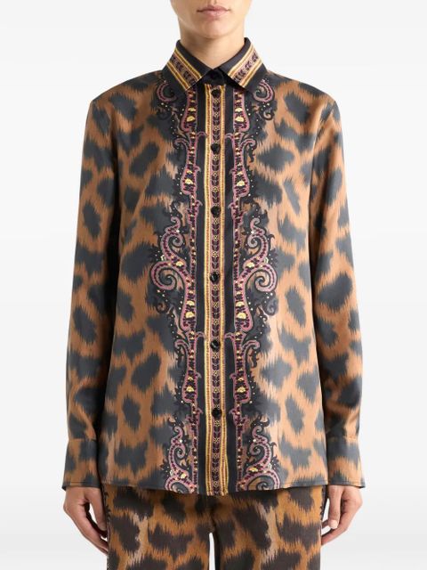 ETRO animal-pattern shirt - Brown - zdjęcie produktu nr 2
