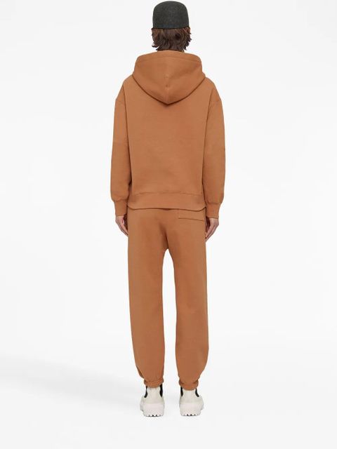 Jil Sander cotton drawstring track pants - Brown