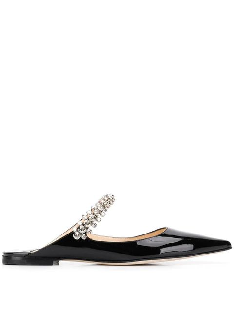 Jimmy Choo Bing crystal-embellished pointed mules - Black - zdjęcie produktu nr 1