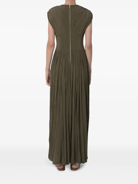 ZIMMERMANN Luna pleated maxi dress - Green