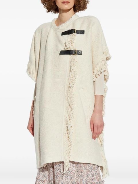 ISABEL MARANT Greya fringed coat - Neutrals
