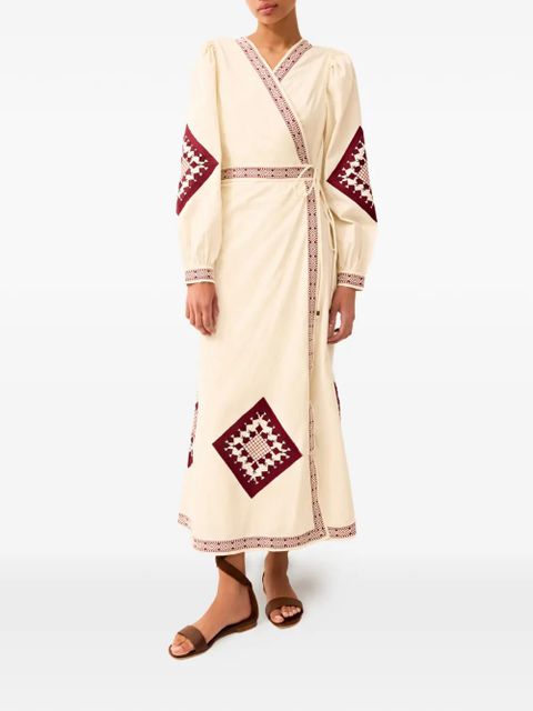 Marie Oliver Naomi embroidered midi dress - Neutrals - zdjęcie produktu nr 2