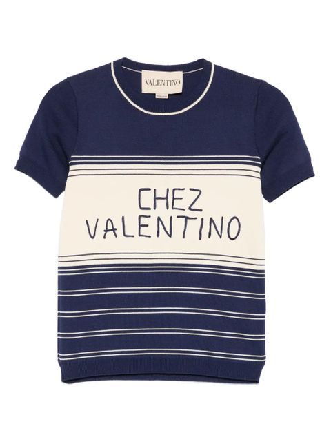 Valentino Garavani cotton t-shirt - Blue - zdjęcie produktu nr 1