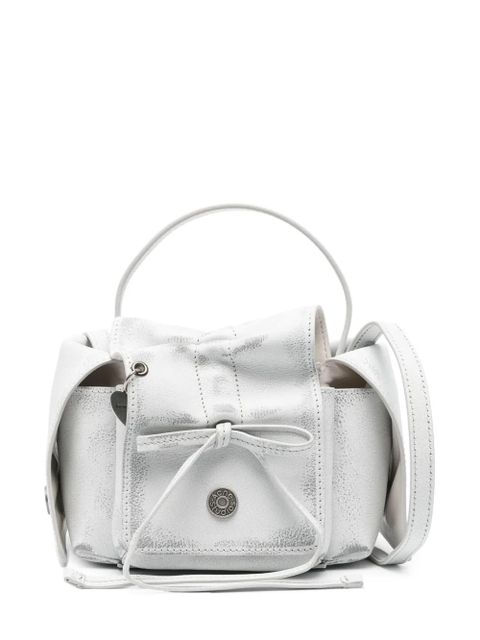 Acne Studios logo-pendant leather mini bag - Grey - zdjęcie produktu nr 1
