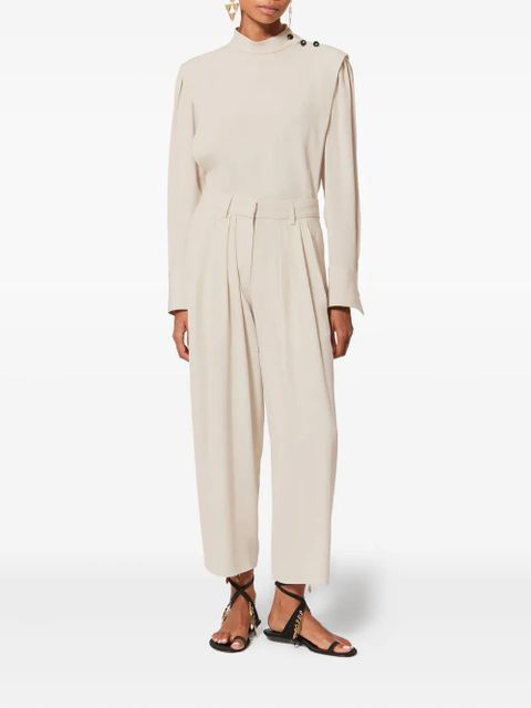 ISABEL MARANT Felissa button-detail top - Neutrals