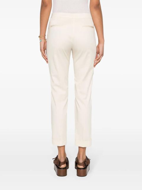 ETRO cropped gabardine trousers - Neutrals