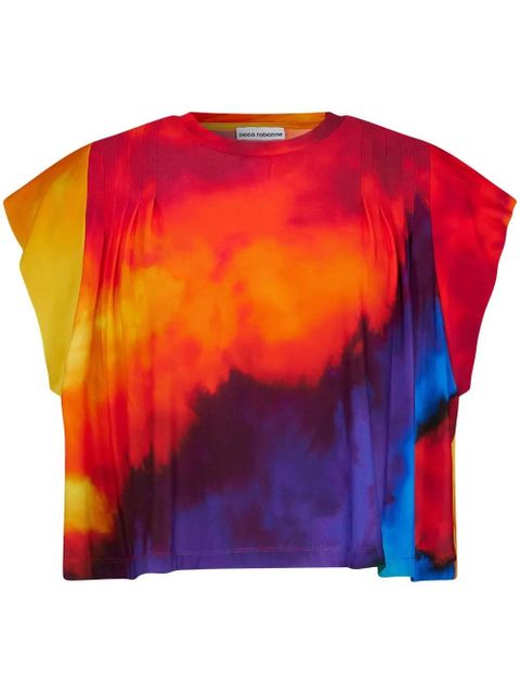 Rabanne tie-dye crew-neck T-shirt - Orange - zdjęcie produktu nr 1