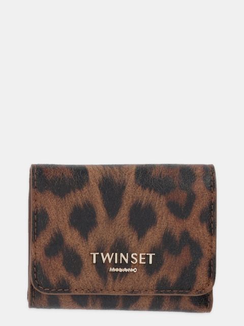 Twinset portfel damski kolor brązowy 252TL8015 - zdjęcie produktu nr 1