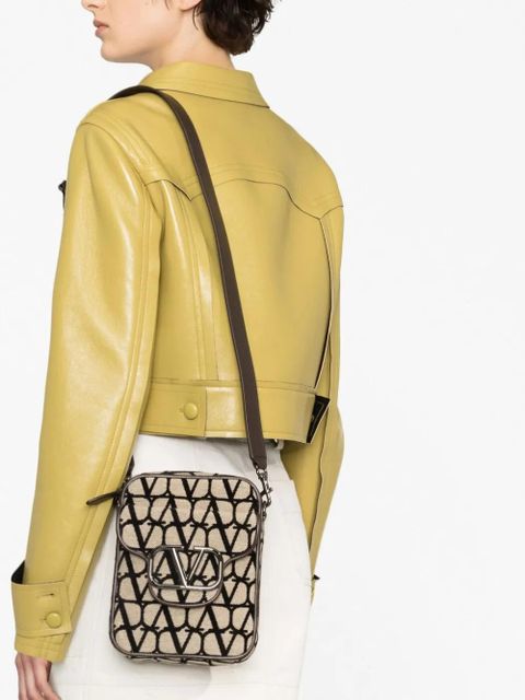 Valentino Garavani Locò Toile Iconographe crossbody bag - Neutrals - zdjęcie produktu nr 2