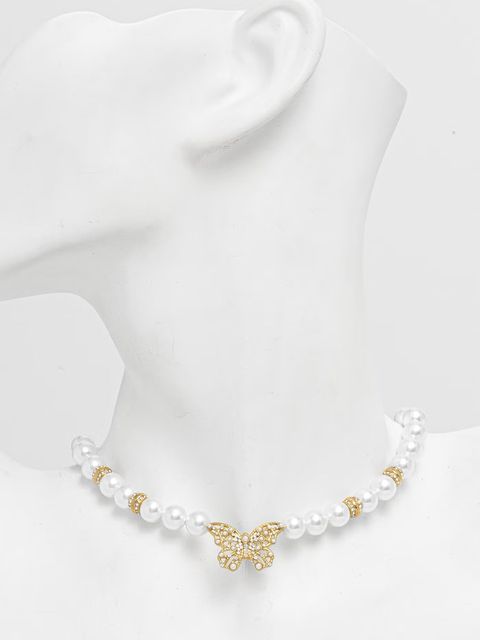 Guess naszyjnik damski ze stali nierdzewnej BORBOLETA - zdjęcie produktu nr 1