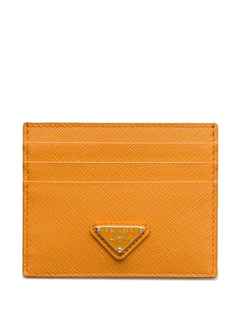Prada leather cardholder - Orange - zdjęcie produktu nr 1