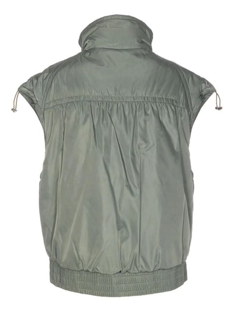 PINKO zip-fastening sleeveless down gilet - Green