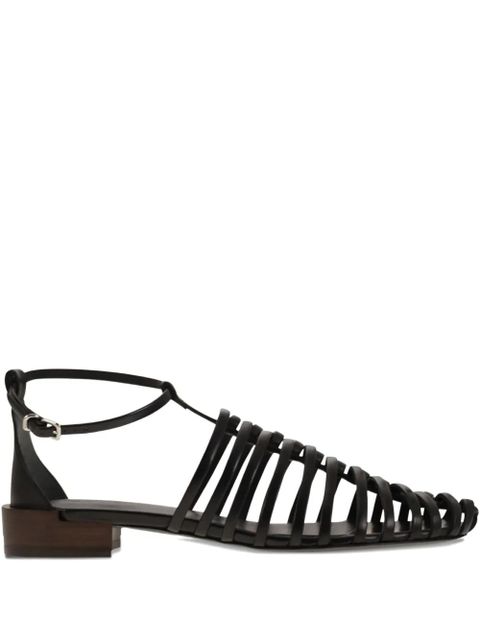 Tod's leather sandals - Black - zdjęcie produktu nr 1