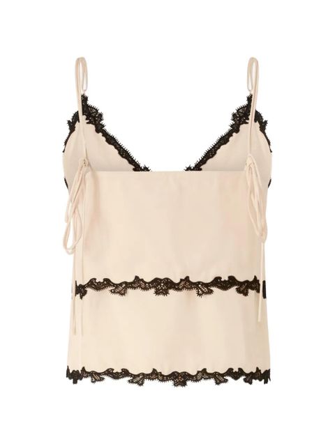 PINKO lace-trim top - Neutrals - zdjęcie produktu nr 2