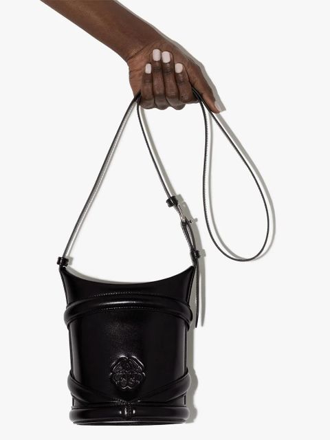 Alexander McQueen The Curve bucket bag - Black - zdjęcie produktu nr 2