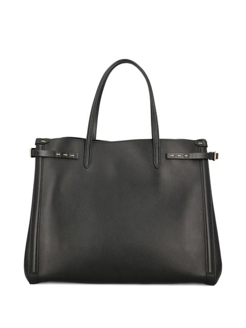 Valentino Garavani Antibes Vlogo-signature leather tote bag - Black